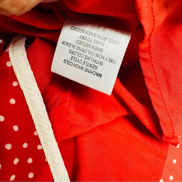 MODCLOTH RED BLUE FLORAL DAPPER DRESS SIZE S - Picture 6 of 8